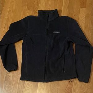 Columbia Men’s Midnight Black Fleece Jacket Full Zip